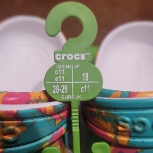 CROCS Multicolor Clogs. Class Island Escape Clog